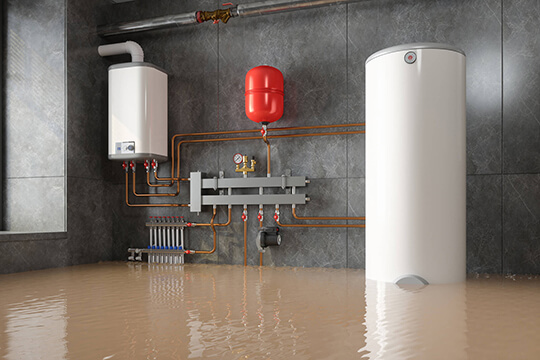 flooded basement