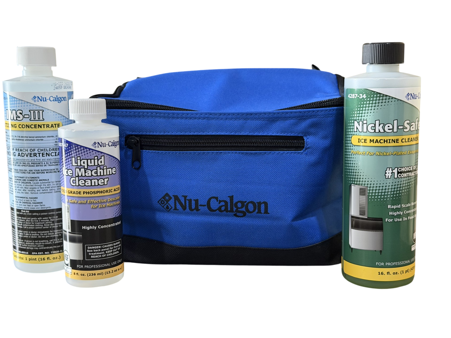 Free cooler bag with purchase of select ice machine and sanitizer products from Nu-Calgon