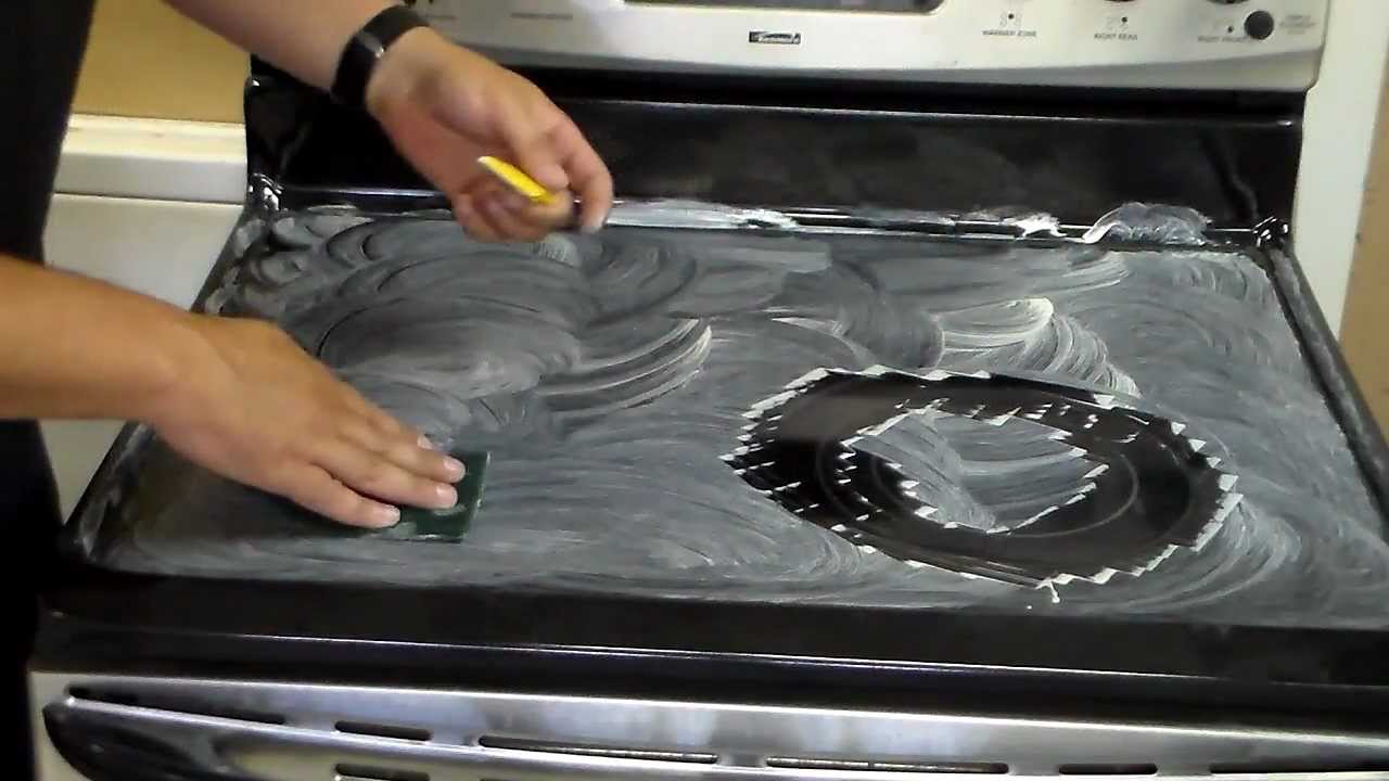 how to clean flat top stove